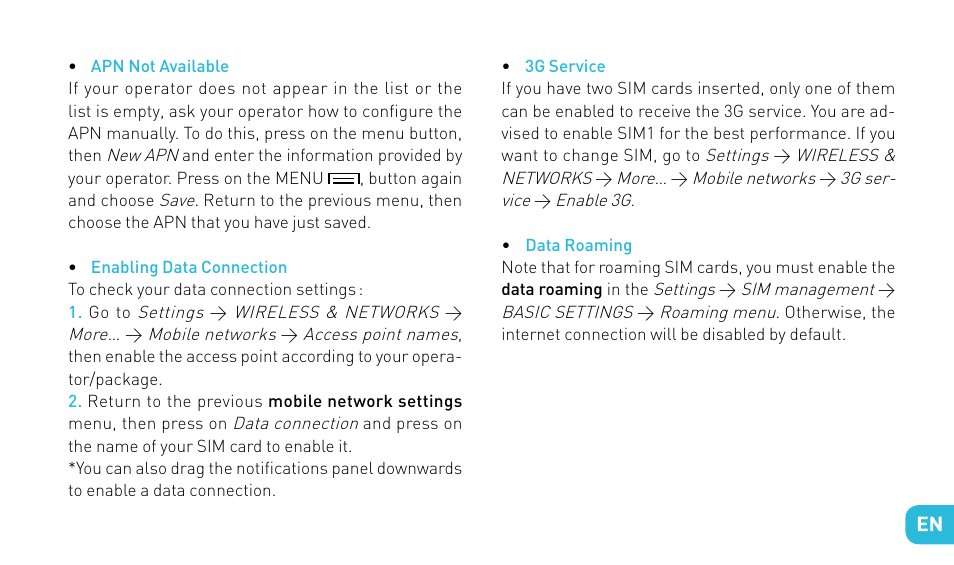 Wiko GETAWAY User Manual | Page 37 / 194