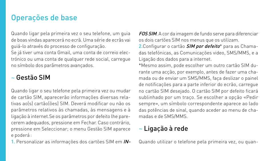 Operações de base | Wiko STAIRWAY User Manual | Page 100 / 180