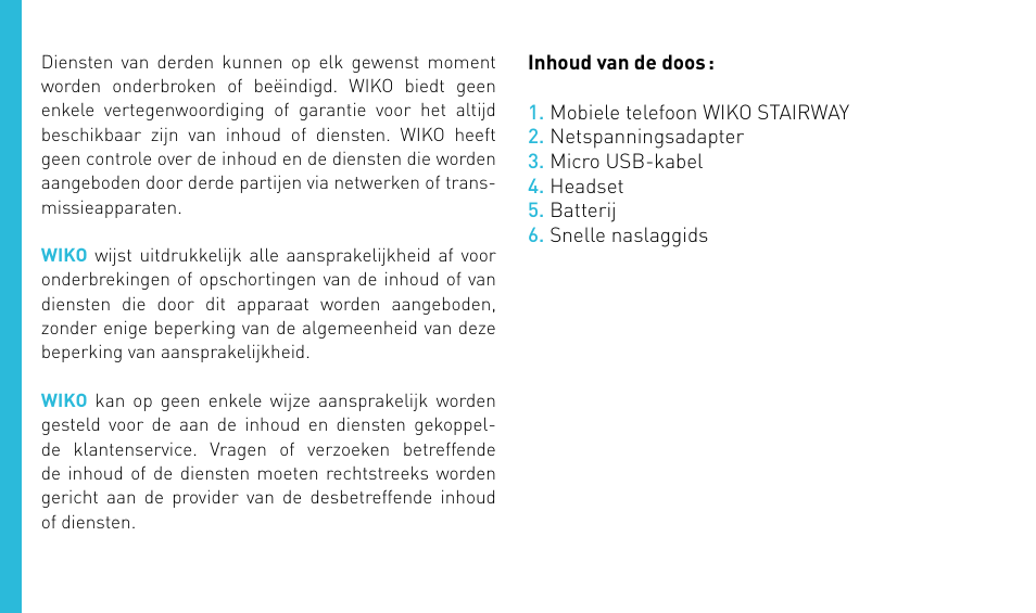 Wiko STAIRWAY User Manual | Page 138 / 180