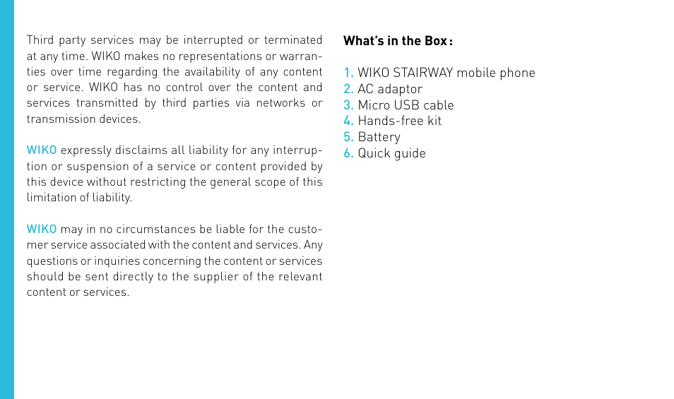 Wiko STAIRWAY User Manual | Page 28 / 180