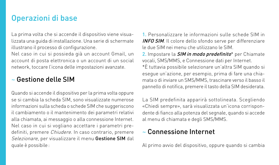 Operazioni di base | Wiko STAIRWAY User Manual | Page 56 / 180
