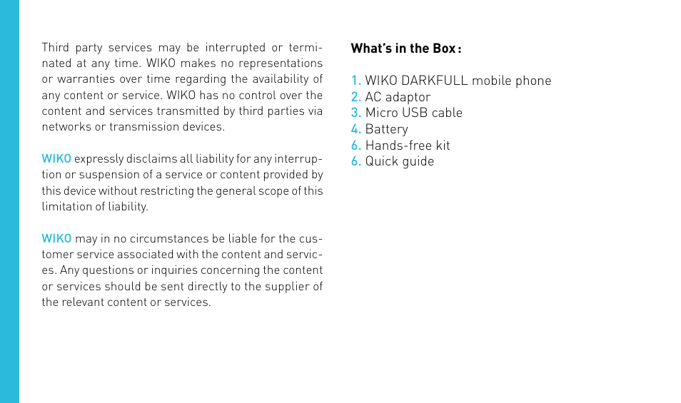 Wiko DARKFULL User Manual | Page 30 / 194
