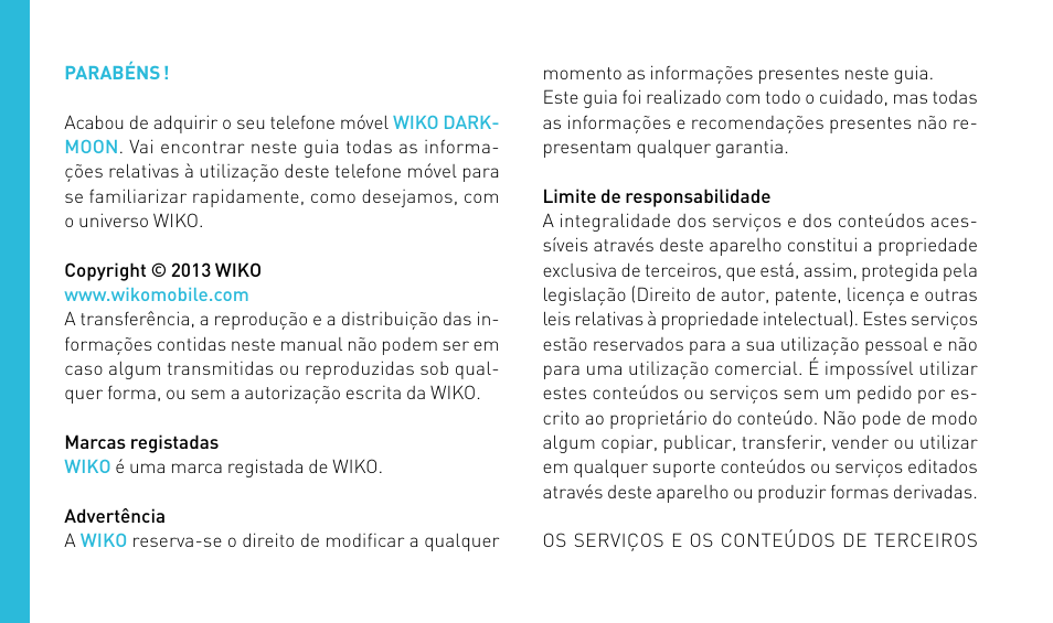 Wiko DARKMOON User Manual | Page 100 / 194
