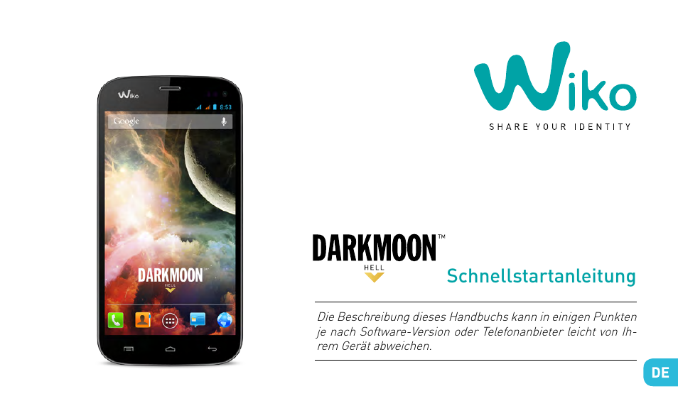 Kurzanleitung, Schnellstartanleitung | Wiko DARKMOON User Manual | Page 123 / 194