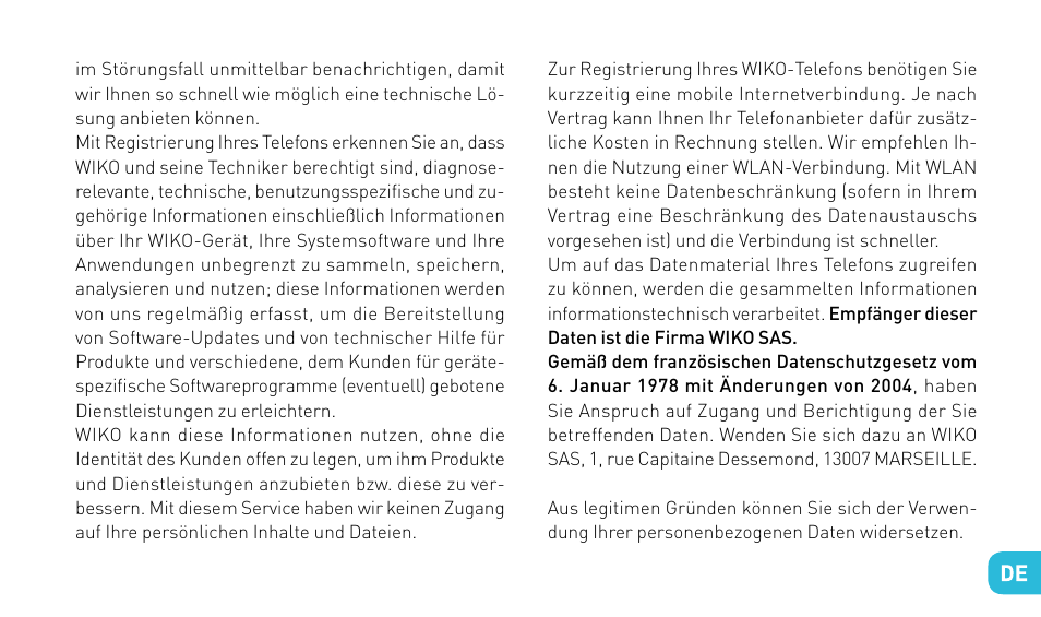 Wiko DARKMOON User Manual | Page 143 / 194