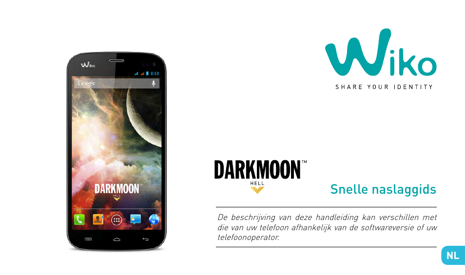 Snelstartgids, Snelle naslaggids | Wiko DARKMOON User Manual | Page 147 / 194