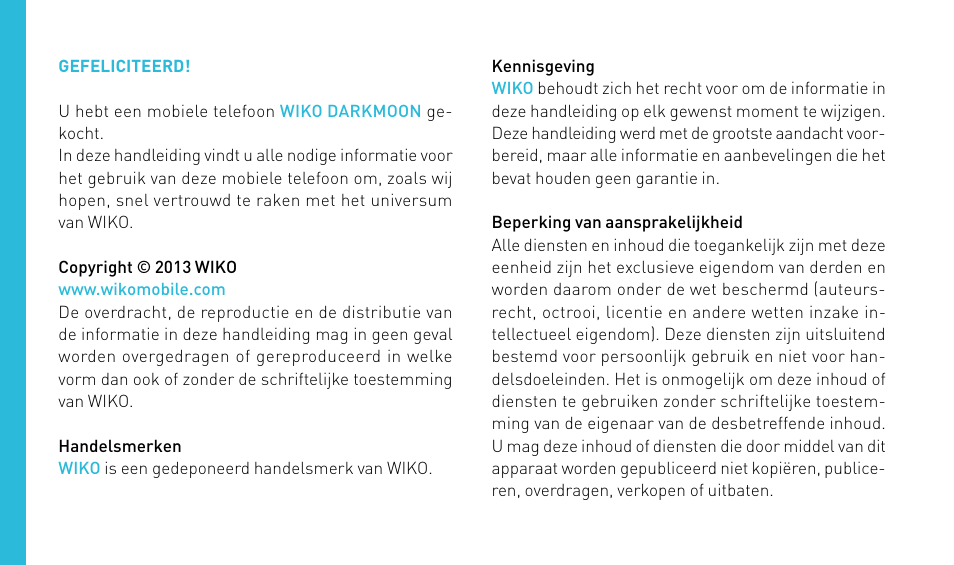 Wiko DARKMOON User Manual | Page 148 / 194