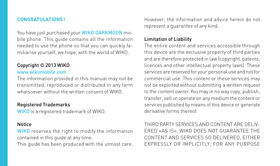 Wiko DARKMOON User Manual | Page 28 / 194