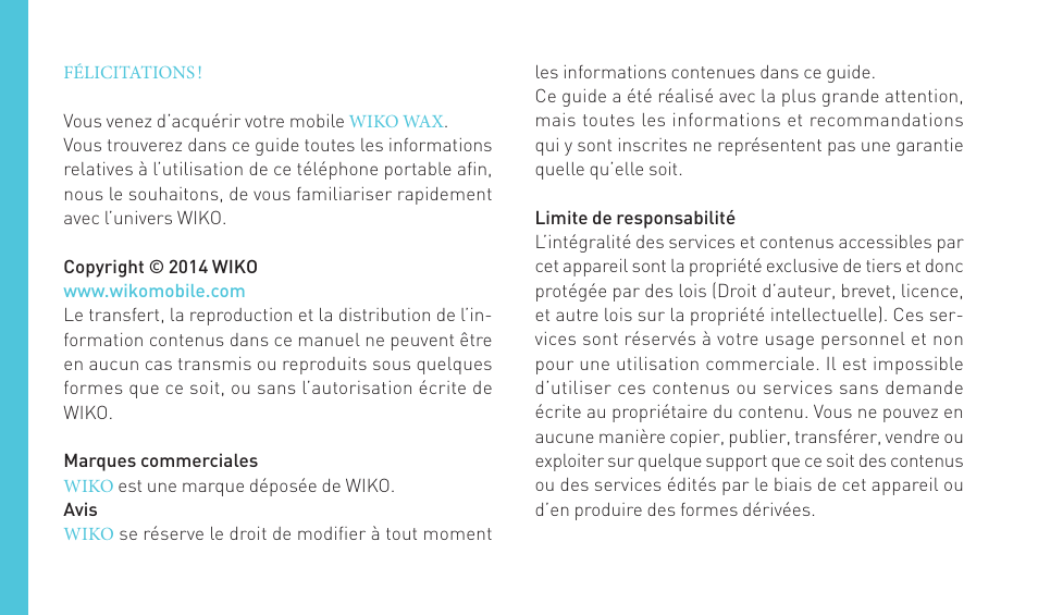 Wiko WAX 4G User Manual | Page 4 / 194