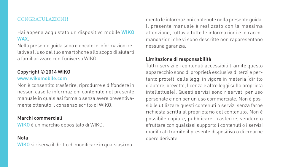 Wiko WAX 4G User Manual | Page 52 / 194