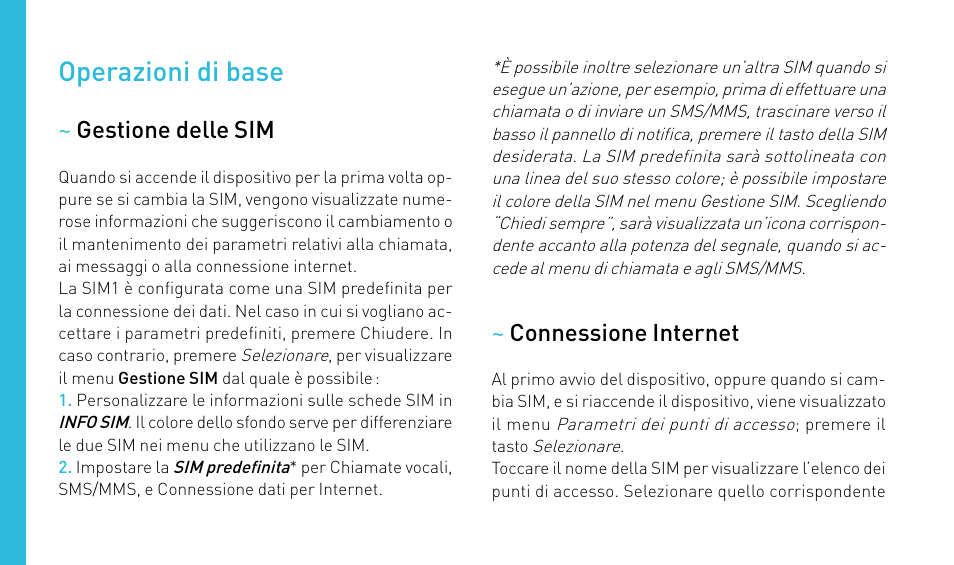 Operazioni di base | Wiko RAINBOW User Manual | Page 60 / 194