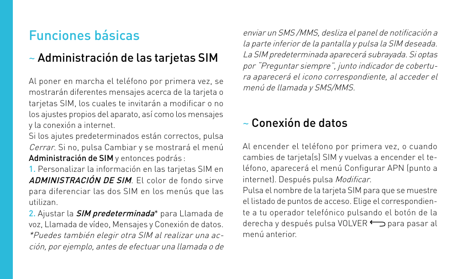 Funciones básicas | Wiko RAINBOW User Manual | Page 84 / 194