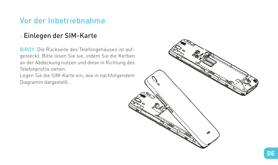 Vor der inbetriebnahme | Wiko BIRDY 4G User Manual | Page 139 / 235