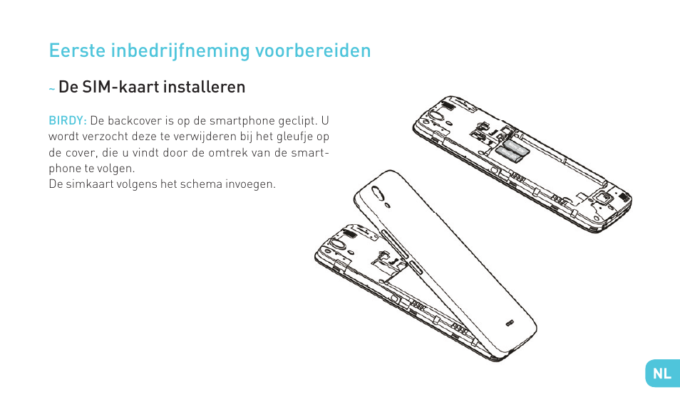 Eerste inbedrijfneming voorbereiden | Wiko BIRDY 4G User Manual | Page 165 / 235
