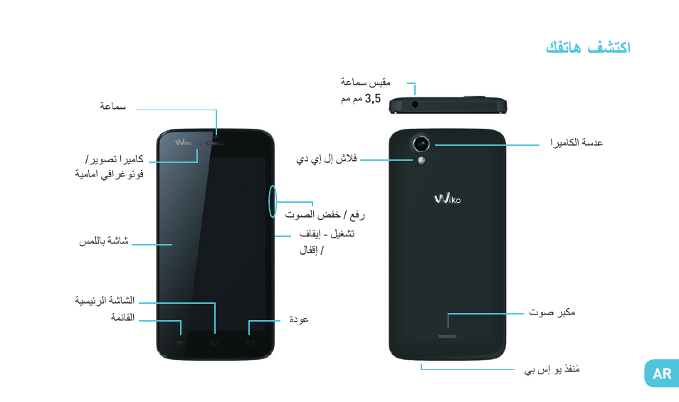 ﻙﻔﺗﺎﻫ ﻑﺷﺗﻛﺍ | Wiko BIRDY 4G User Manual | Page 189 / 235