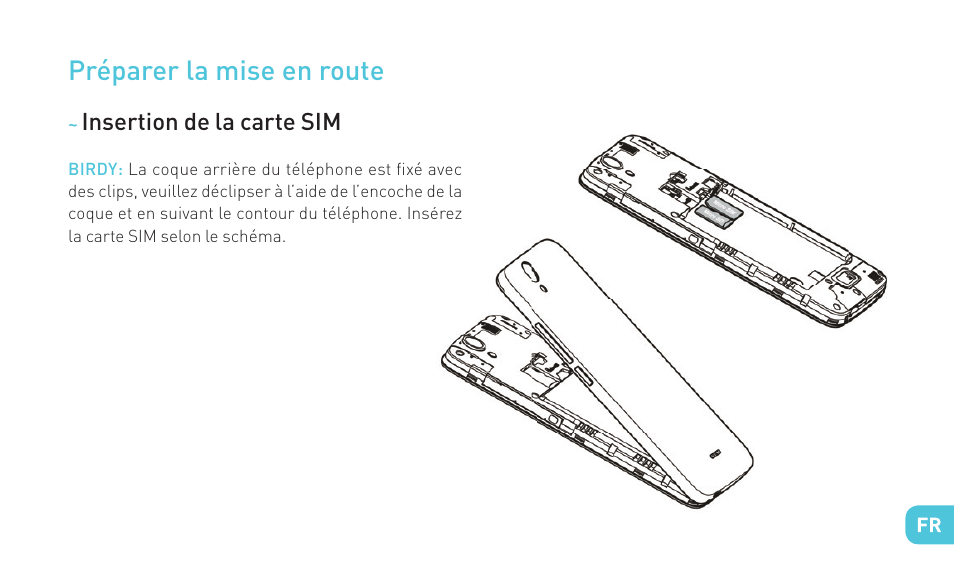 Préparer la mise en route | Wiko BIRDY 4G User Manual | Page 35 / 235