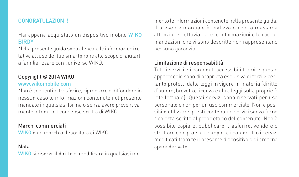 Wiko BIRDY 4G User Manual | Page 56 / 235