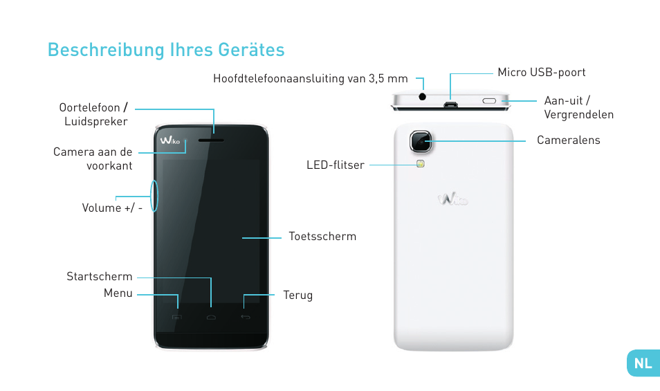 Beschreibung ihres gerätes | Wiko GOA User Manual | Page 163 / 235