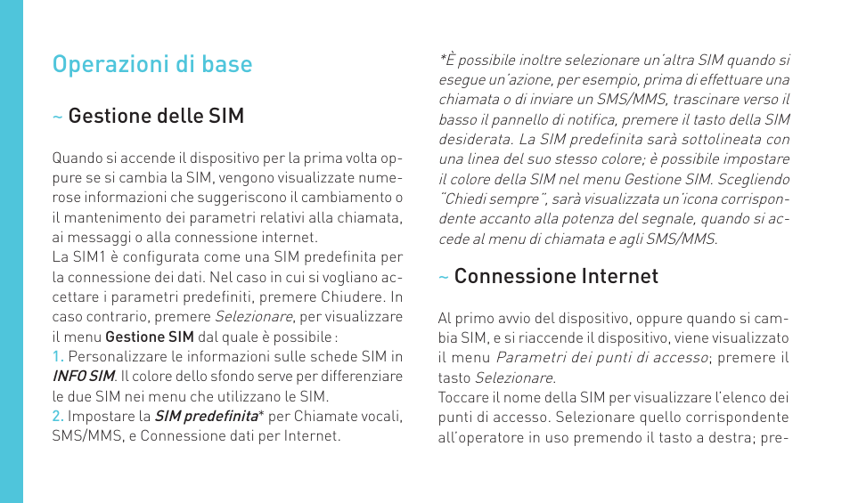 Operazioni di base | Wiko GOA User Manual | Page 66 / 235