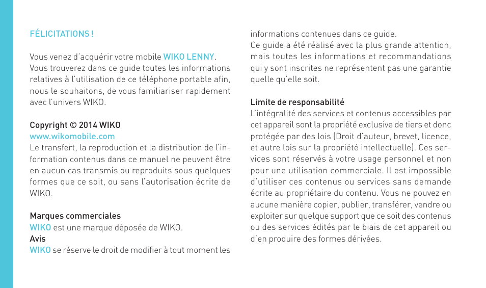 Wiko LENNY User Manual | Page 30 / 235