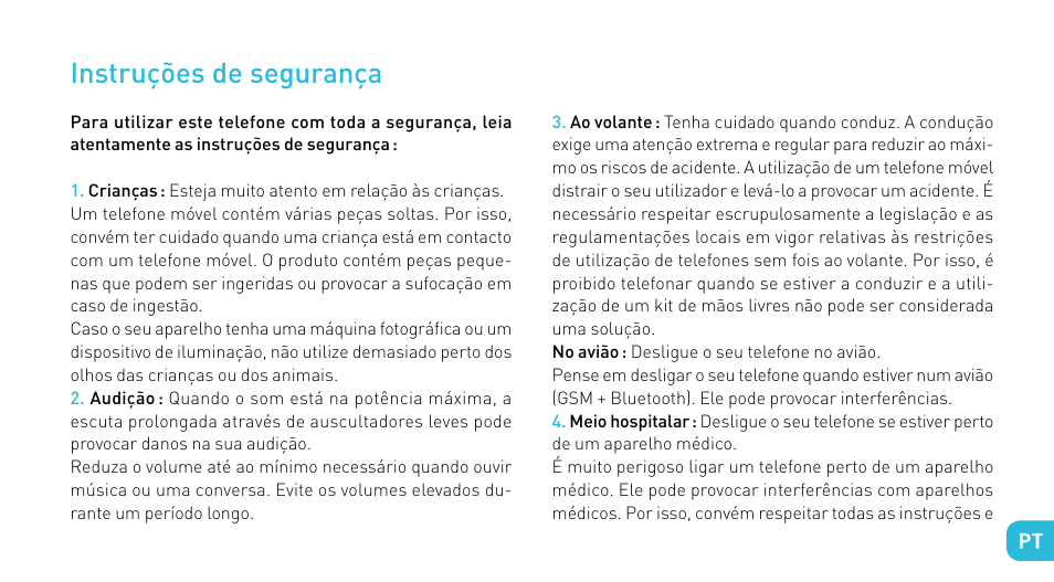 Instruções de segurança | Wiko CINK FIVE User Manual | Page 113 / 194