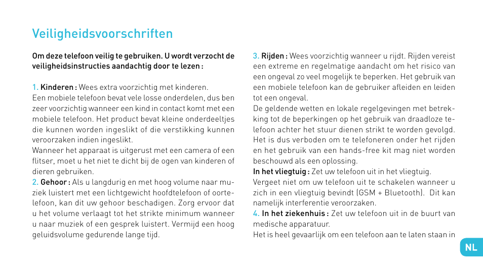 Veiligheidsvoorschriften | Wiko CINK FIVE User Manual | Page 161 / 194