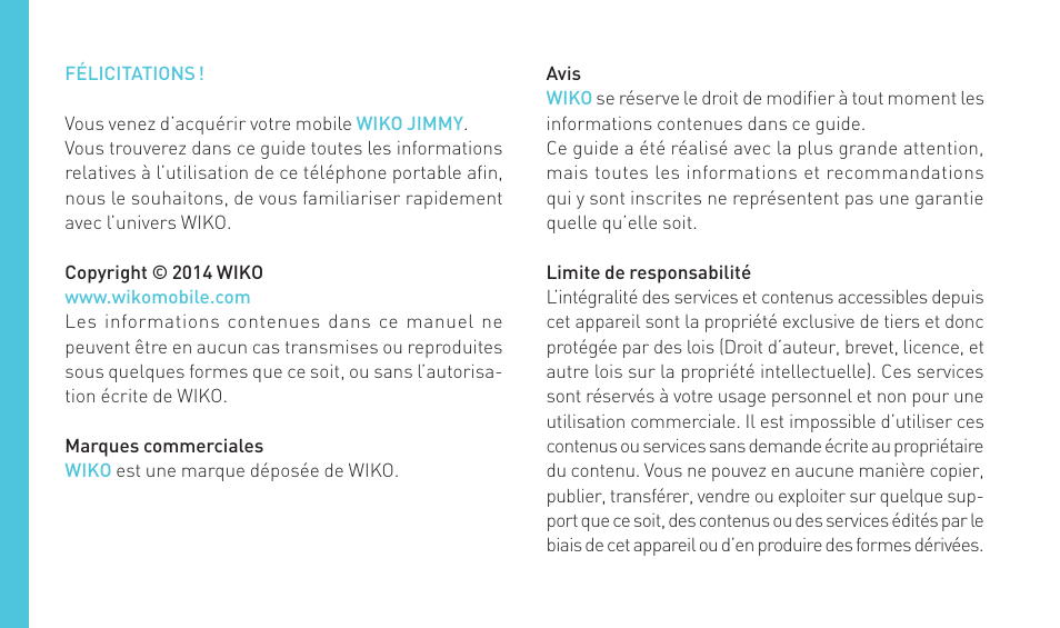 Wiko JIMMY User Manual | Page 30 / 236