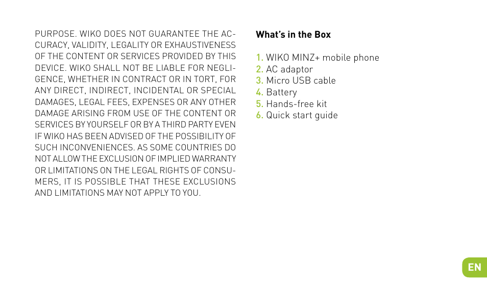 Wiko MINZ+ User Manual | Page 23 / 148