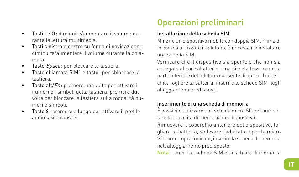 Operazioni preliminari | Wiko MINZ+ User Manual | Page 43 / 148