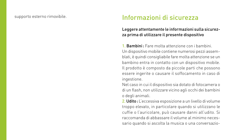 Informazioni di sicurezza | Wiko MINZ+ User Manual | Page 48 / 148
