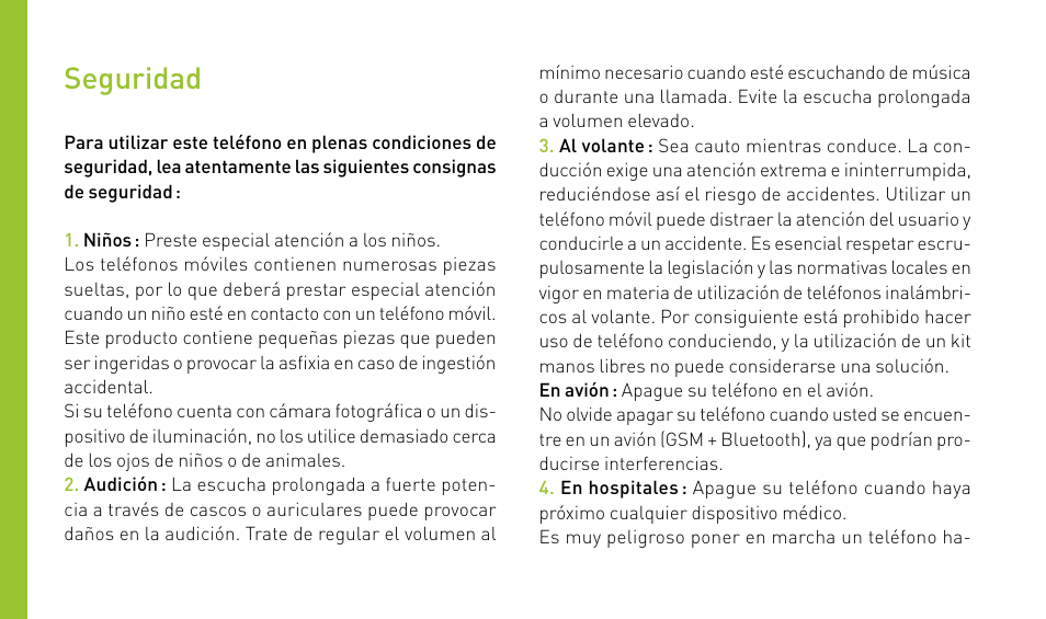 Seguridad | Wiko MINZ+ User Manual | Page 66 / 148