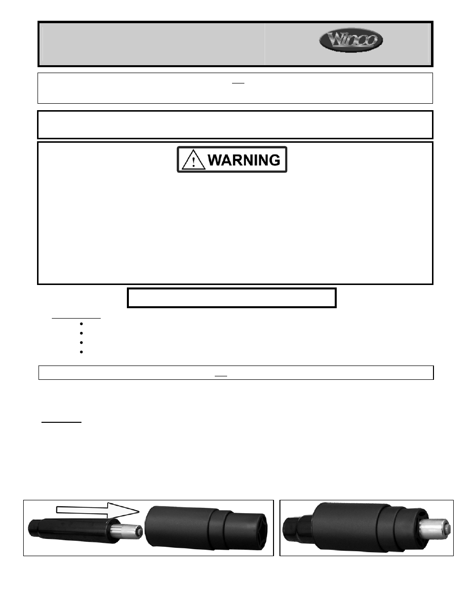 Winco Mfg. 4550 - Gas Lift Task Chair User Manual | 4 pages