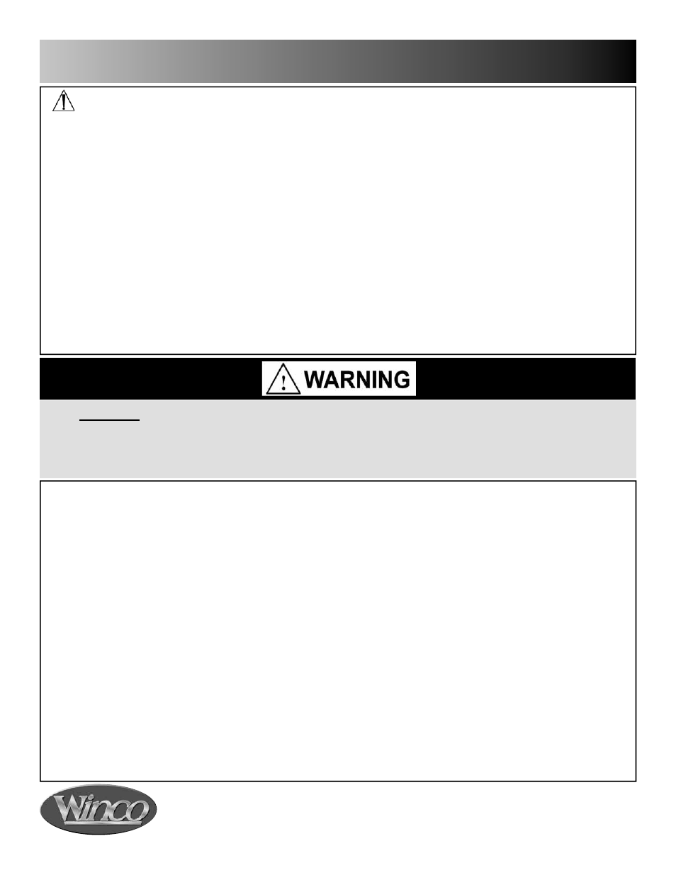 Important - please read | Winco Mfg. 6560 - Premier CareCliner User Manual | Page 4 / 16