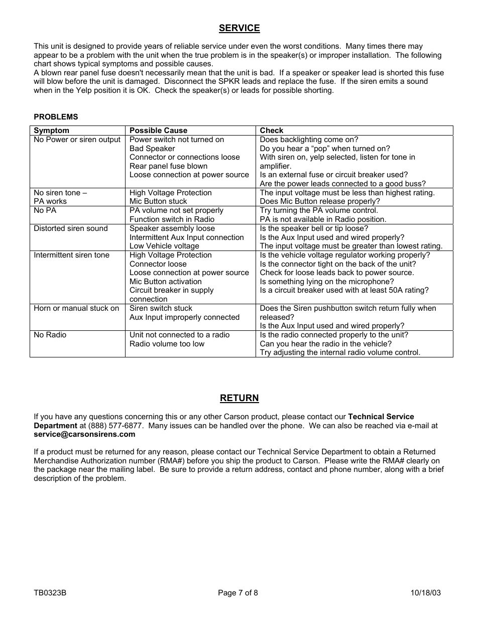 Carson SA-400-73 14V User Manual | Page 7 / 8