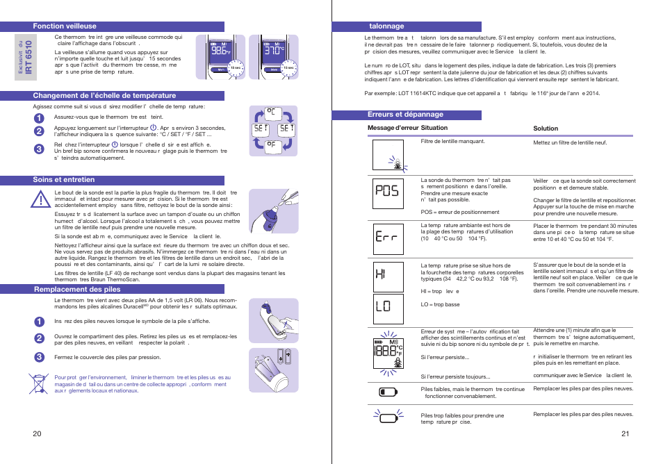 Th er m os ca n | Braun ThermoScan IRT 6510 User Manual | Page 12 / 20