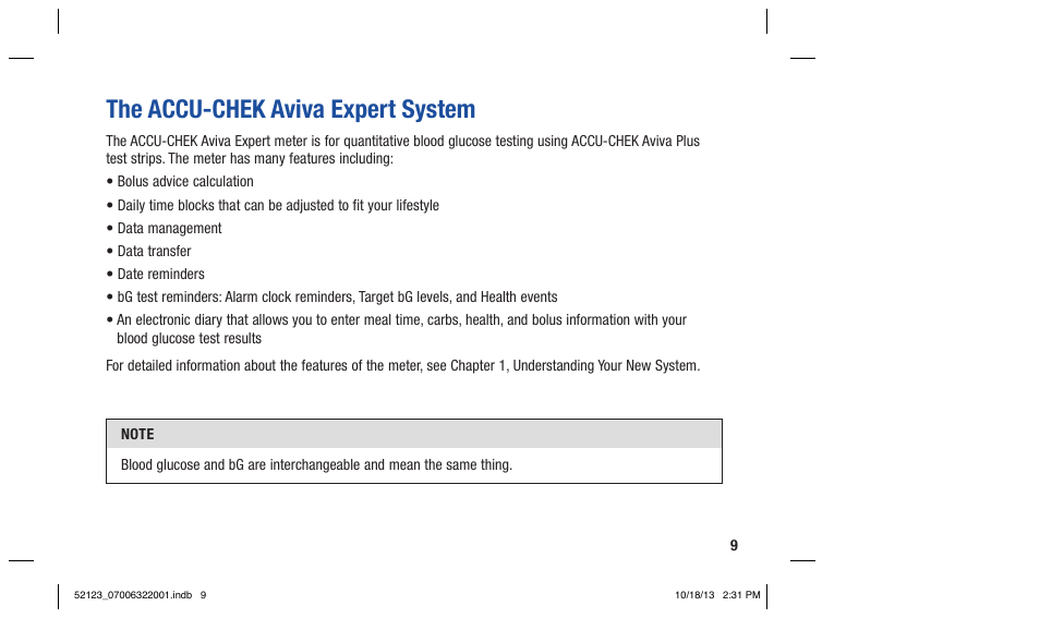 The accu-chek aviva expert system | Accu-Chek Aviva Expert User Manual | Page 17 / 304