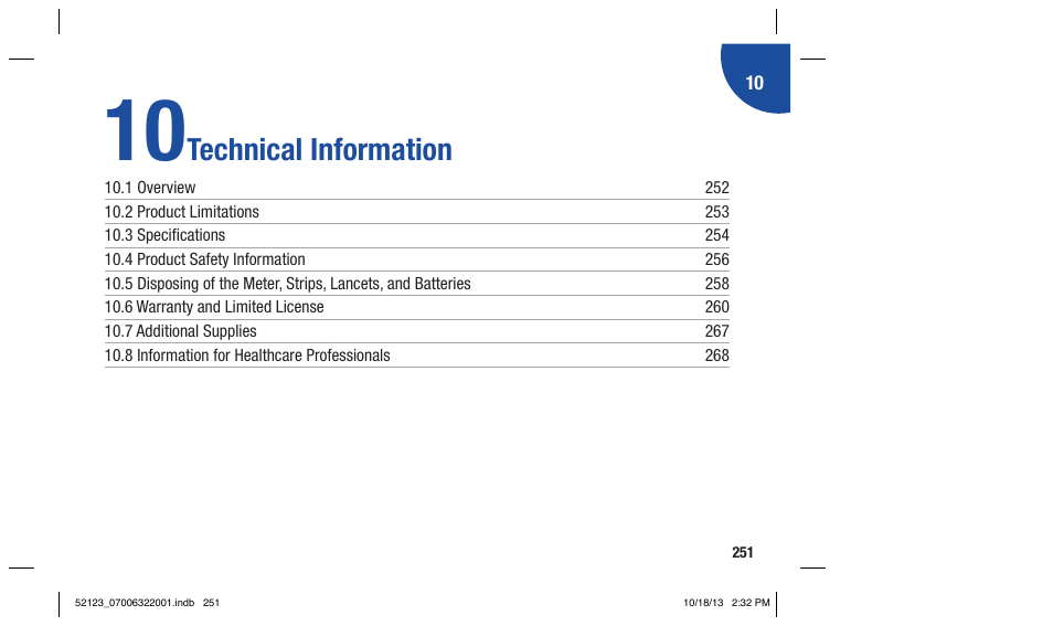 Technical information | Accu-Chek Aviva Expert User Manual | Page 259 / 304