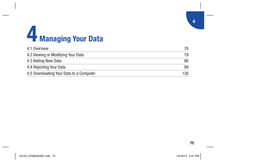 Managing your data | Accu-Chek Aviva Expert User Manual | Page 83 / 304