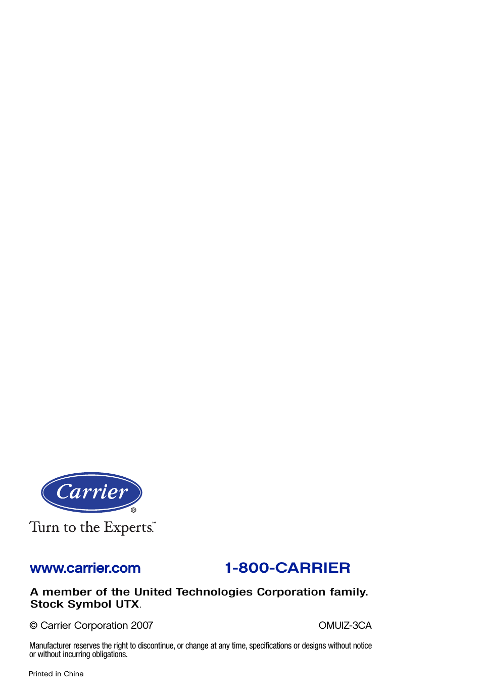 Carrier  Infinity SYSTXCCUID01-V User Manual | Page 43 / 43