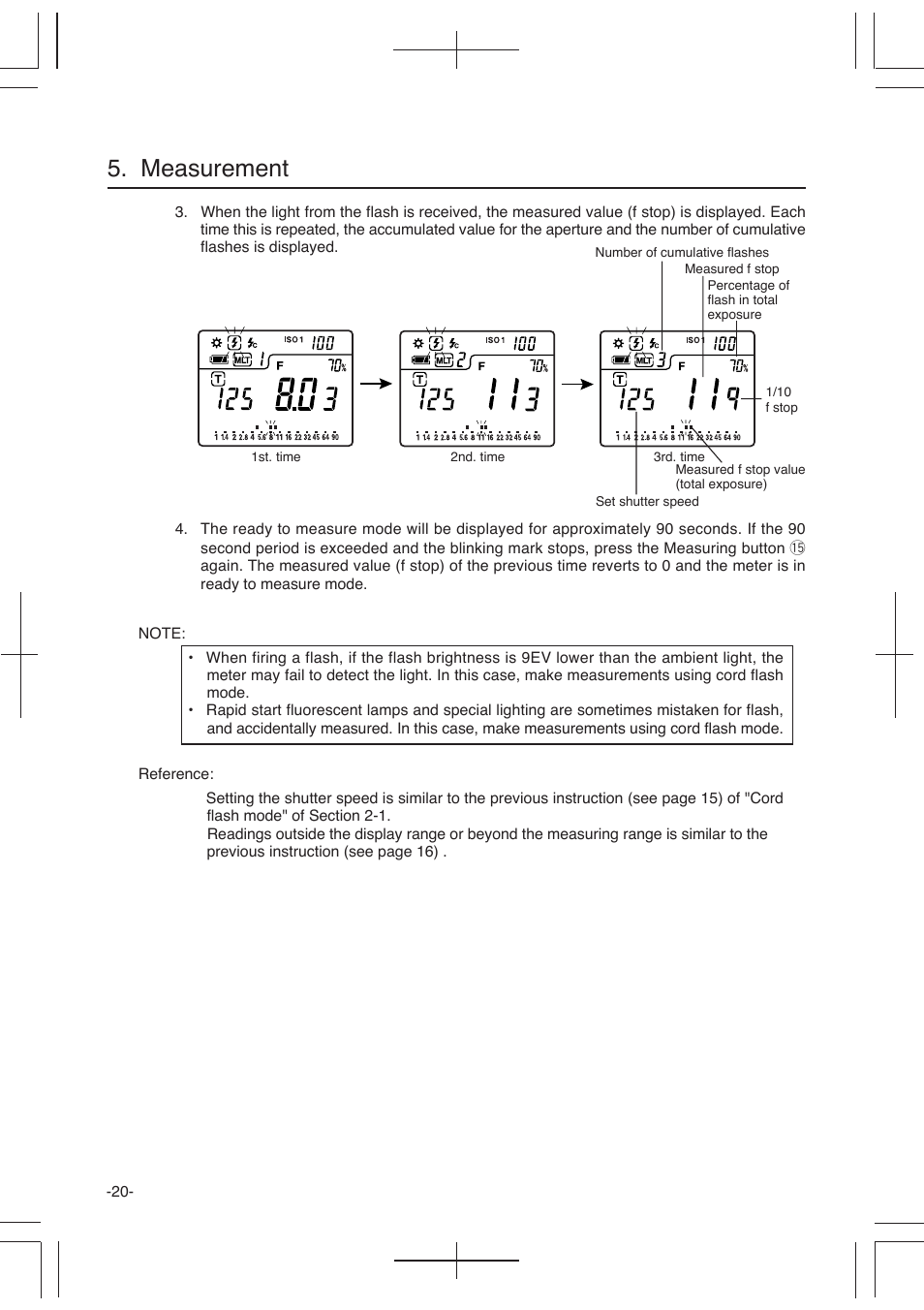 Measurement | Sekonic L-358 User Manual | Page 24 / 52