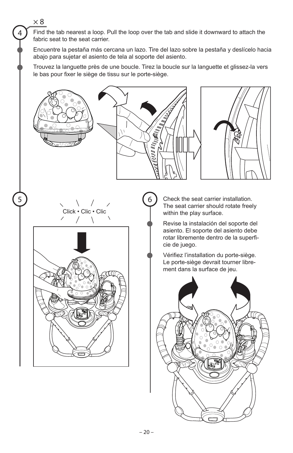 Baby Einstein 90564 User Manual | Page 20 / 32