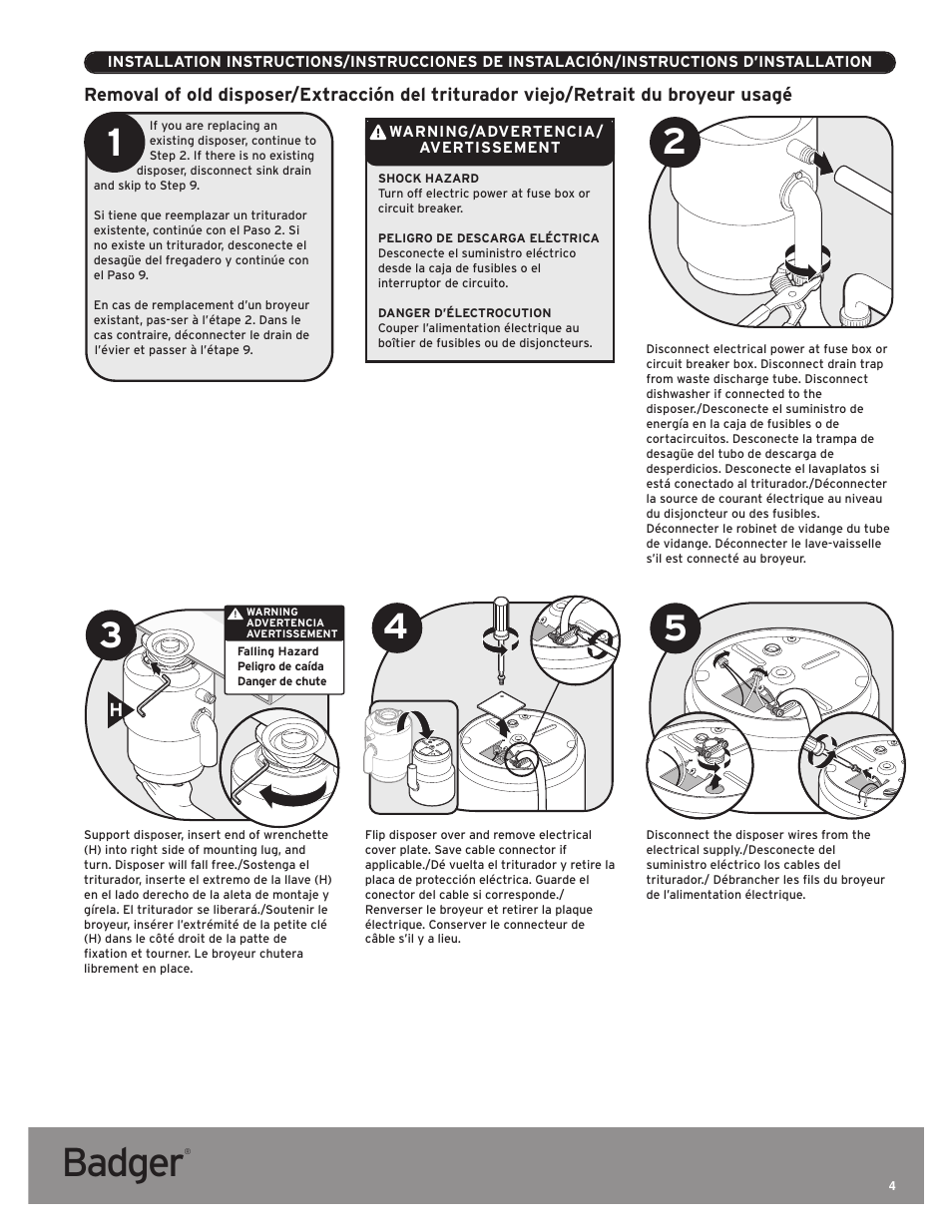 Badger | InSinkErator Badger 5 User Manual | Page 4 / 14