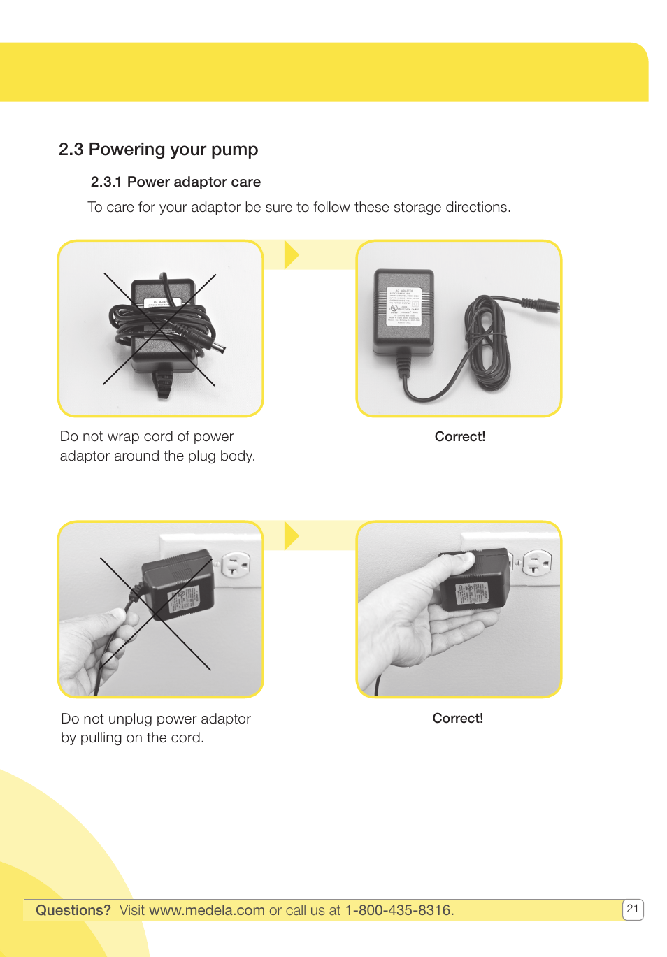 3 powering your pump | Medela Pump In Style User Manual | Page 21 / 100