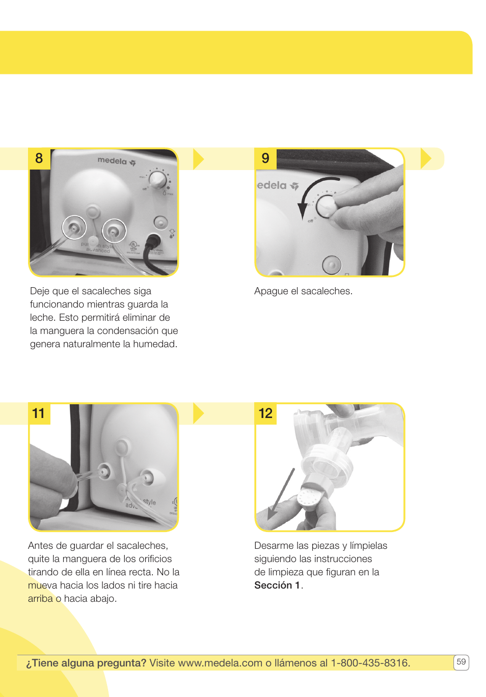 Medela Pump In Style User Manual | Page 59 / 100