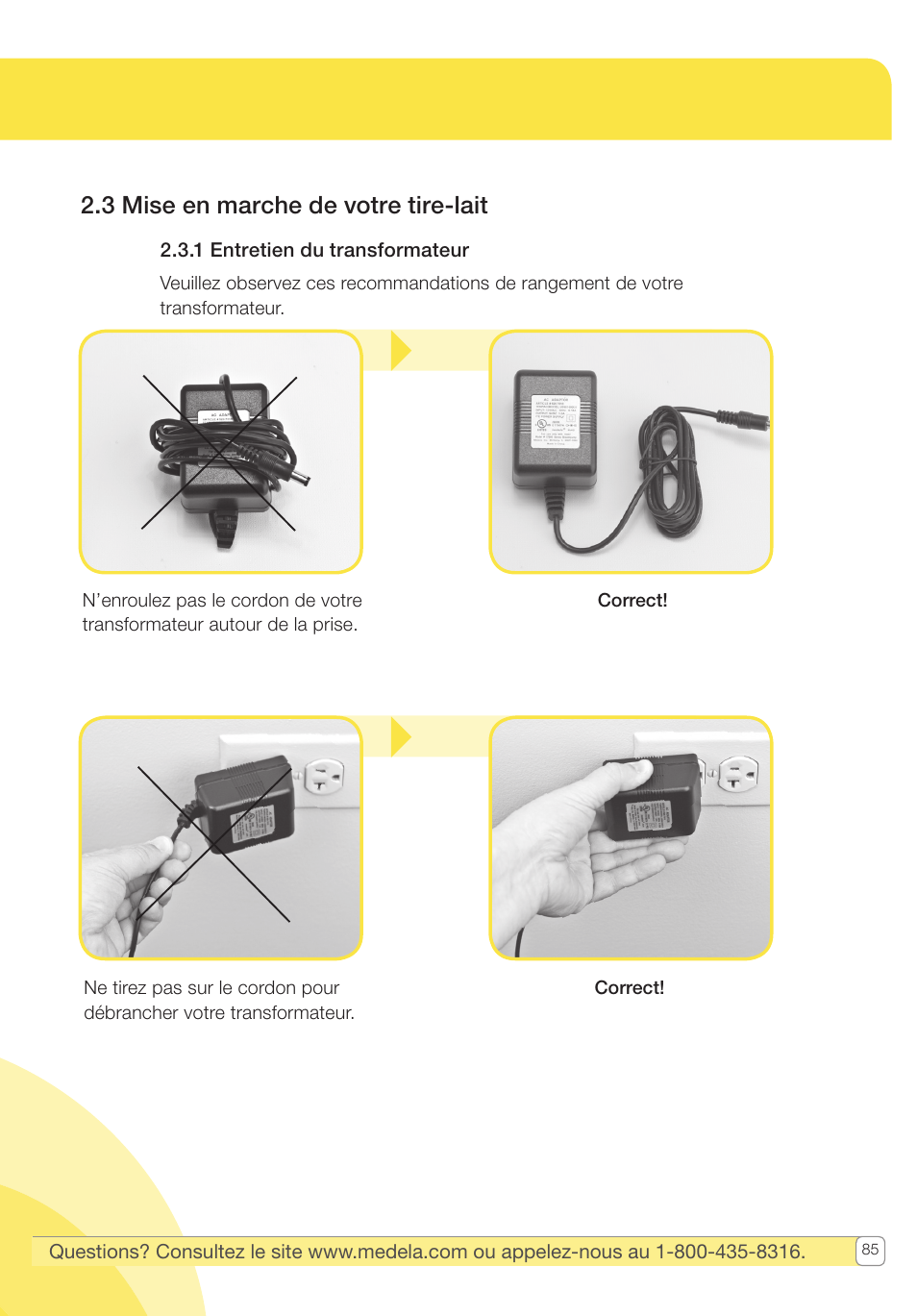 3 mise en marche de votre tire-lait | Medela Pump In Style User Manual | Page 85 / 100
