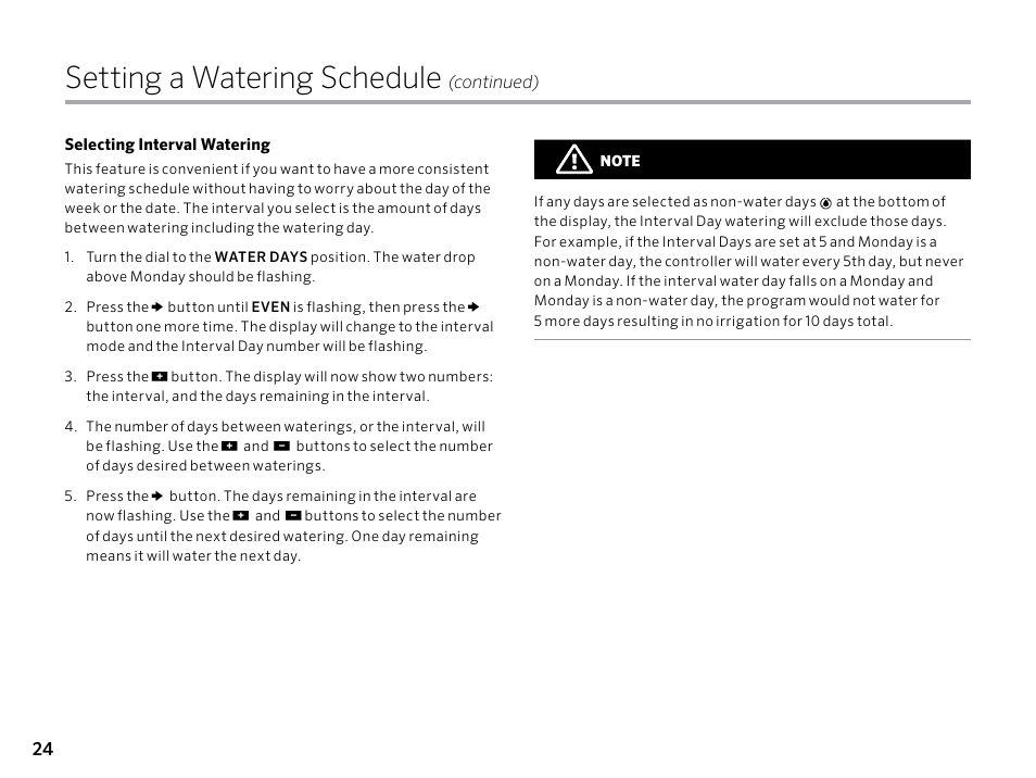 Setting a watering schedule | Hunter PRO-C (PCC) User Manual | Page 24 / 40