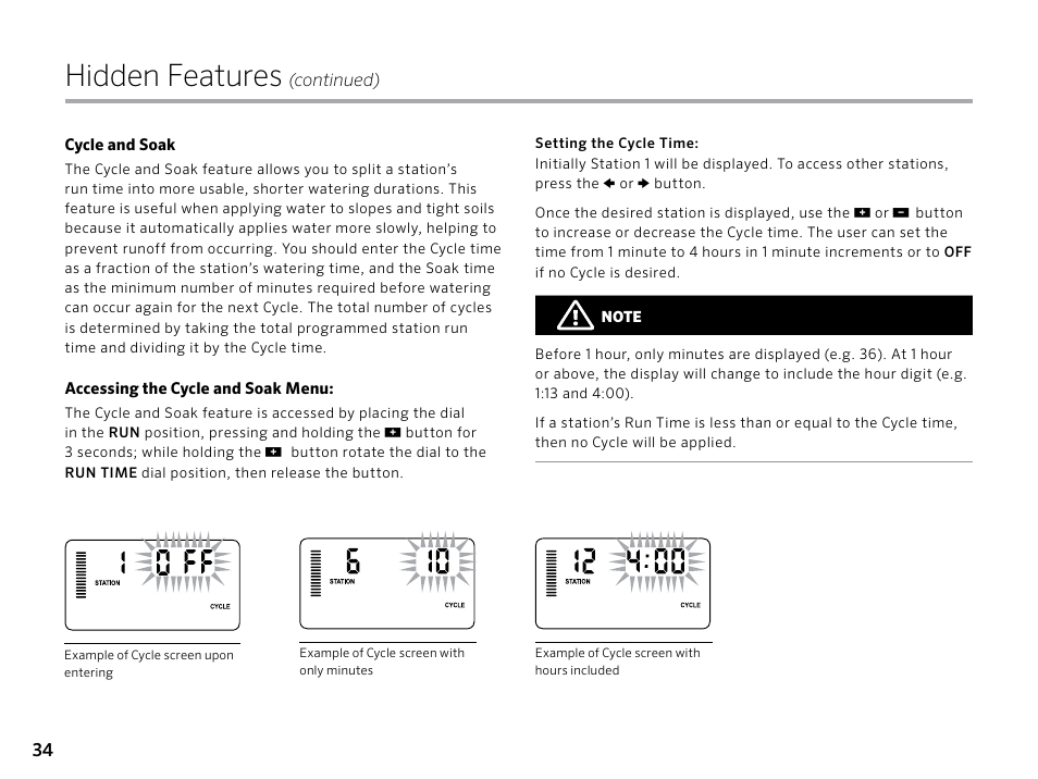 Hidden features | Hunter PRO-C (PCC) User Manual | Page 34 / 40