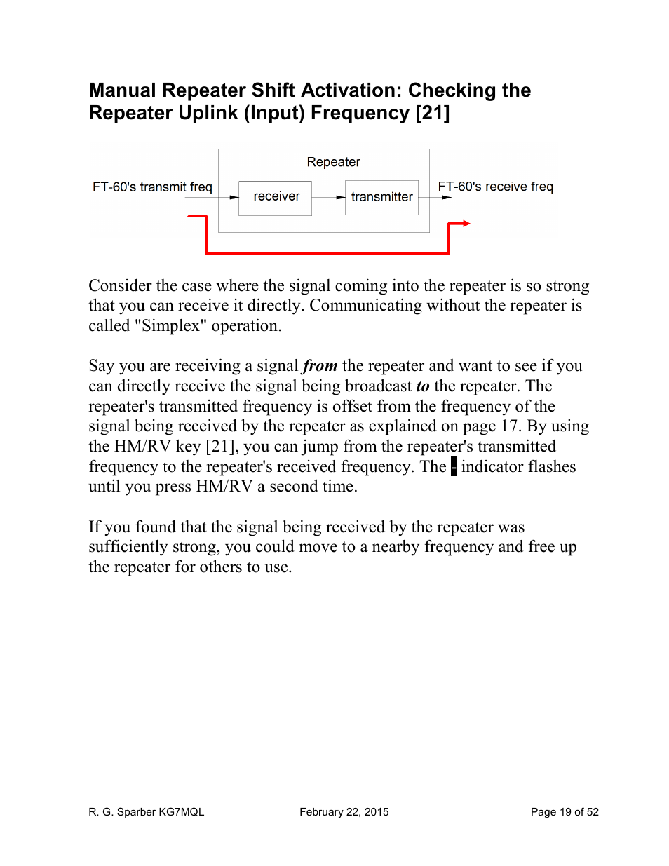 Yaesu FT-60R User Manual | Page 19 / 52