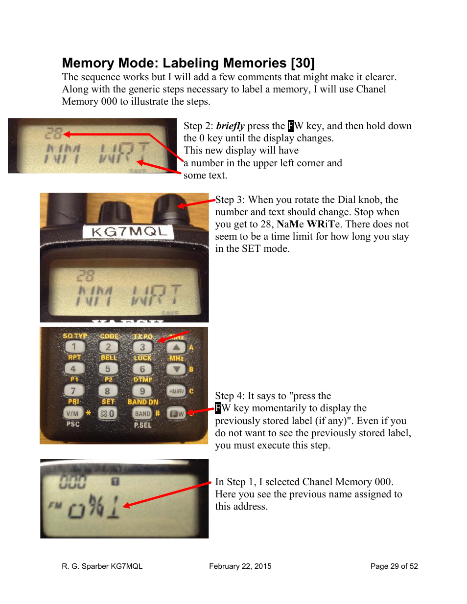 Yaesu FT-60R User Manual | Page 29 / 52
