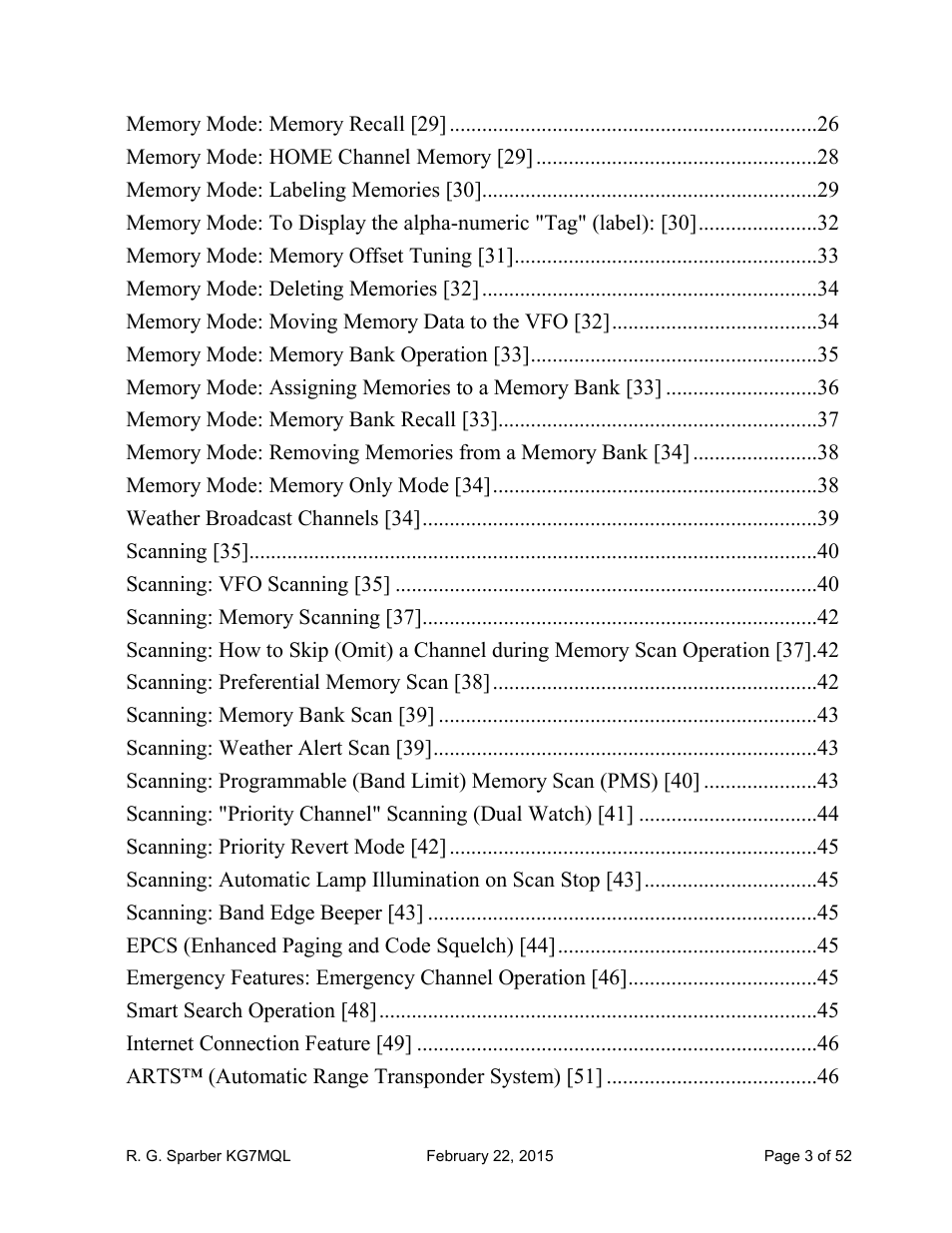 Yaesu FT-60R User Manual | Page 3 / 52